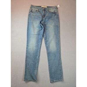 Gap Women's Best Girlfriend Jeans Light‎ Blue Size 28 Tall Stitching Is Sparkly